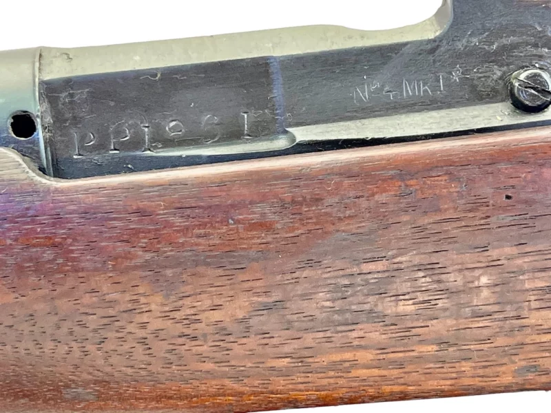 Navy Arms Enfield #4 Mk 1* .303 World War II French Resistance 1944 Dated "BS" marked matching serial number bolt PP 1861 - Image 23