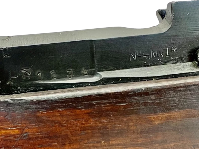 Navy Arms Enfield #4 Mk 1* .303 World War II French Resistance1944 Dated "BS" and "PP" marked non-matching serial number bolt PP 1134 - Image 20