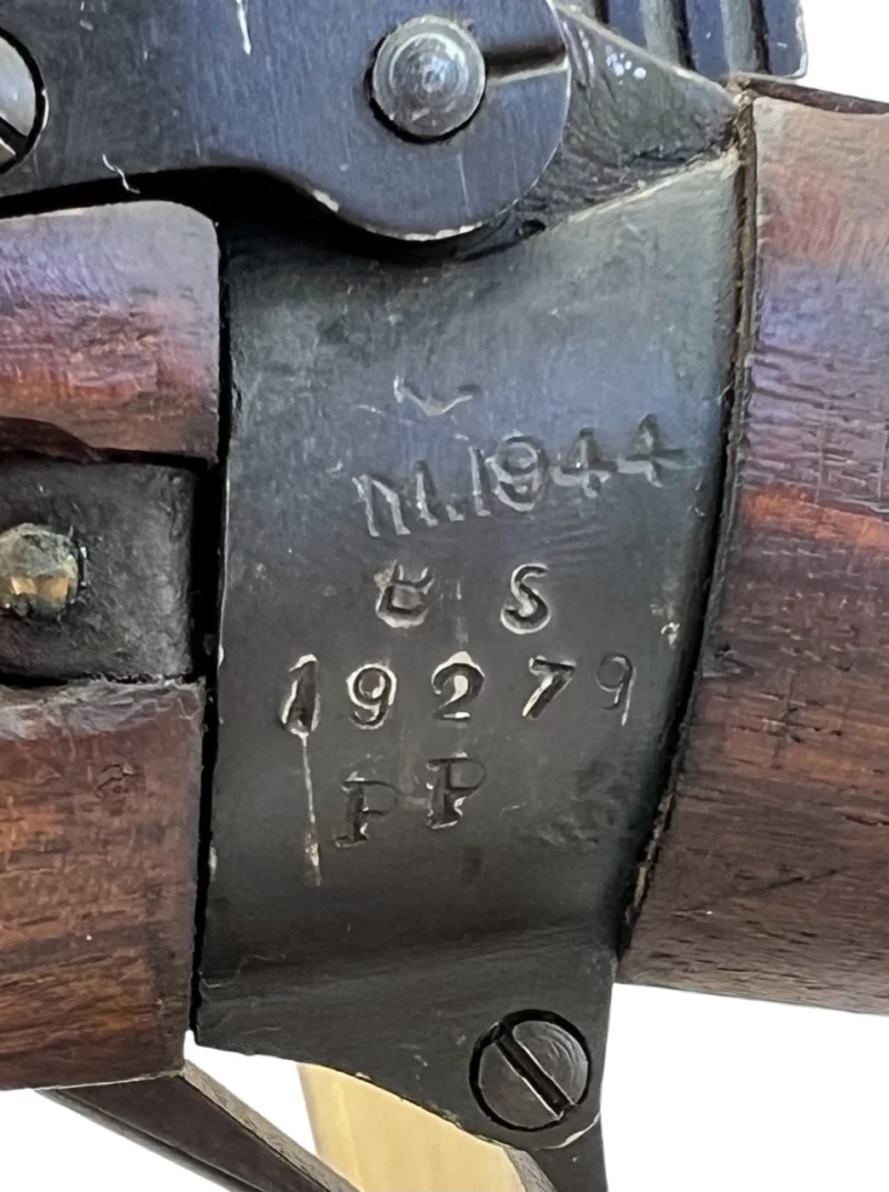 Navy Arms Enfield #4 Mk 1* .303 World War II French Resistance1944 Dated "BS" and "PP" marked non-matching serial number bolt PP 1134 - Image 21