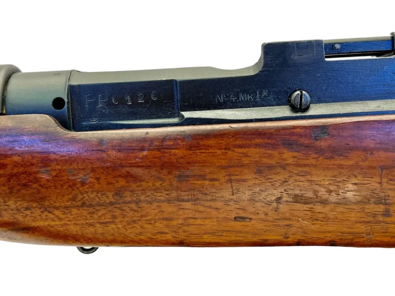 Navy Arms Enfield #4 Mk 1* .303 World War II French Resistance1944 Dated "BS" and "PP" marked non-matching serial number bolt PP 0126 - Image 21