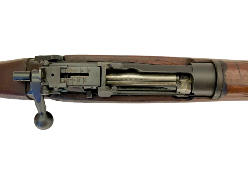Navy Arms Enfield #4 Mk 1* .303 World War II French Resistance1944 Dated "BS" marked matching serial number bolt PP 1813 - Image 21