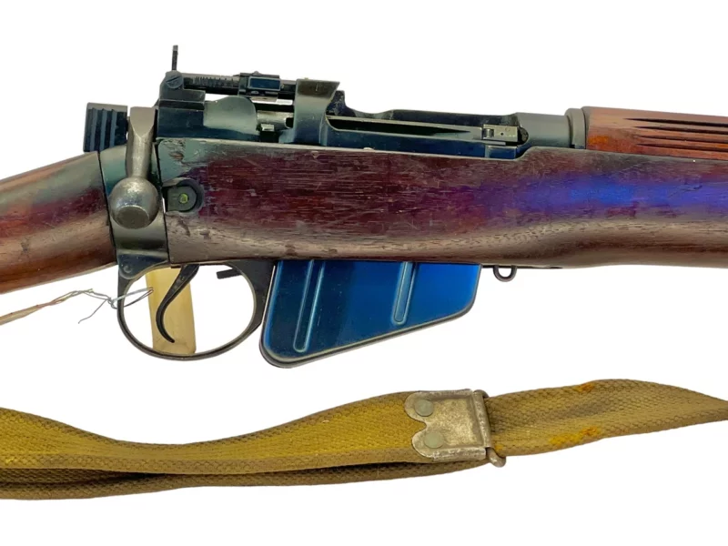 Navy Arms Enfield #4 Mk 1* .303 World War II French Resistance 1944 Dated "BS" and "PP" marked matching serial number bolt PP 0550 - Image 12
