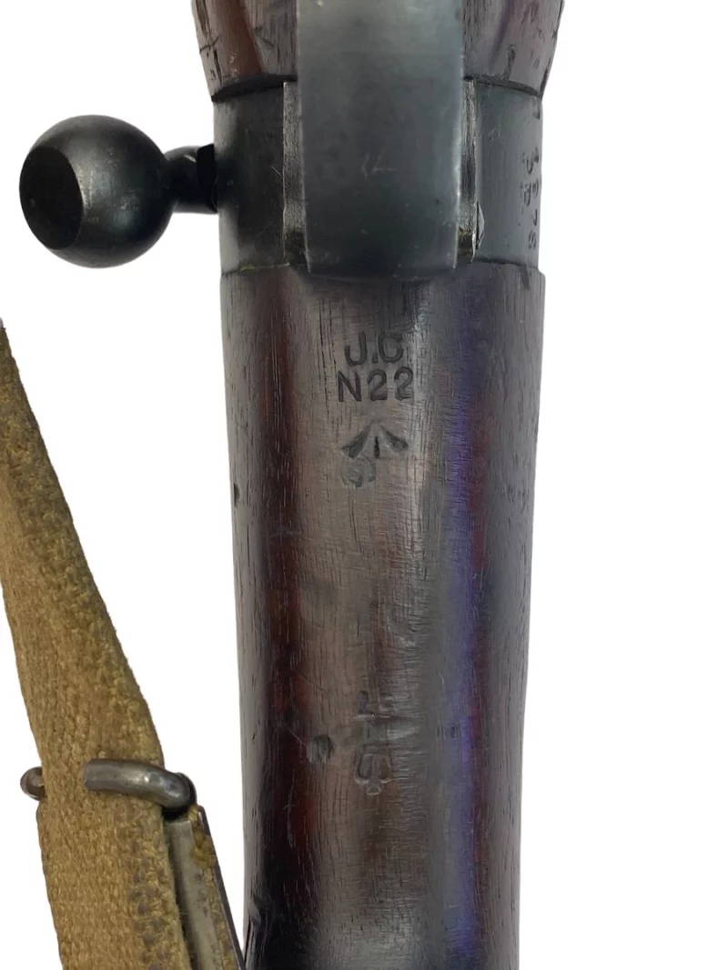 Navy Arms Enfield #4 Mk 1* .303 World War II French Resistance 1944 Dated "BT" and "PP" marked matching serial number bolt PP 1697 - Image 15