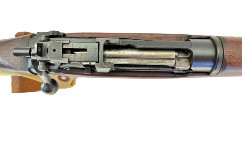 Navy Arms Enfield #4 Mk 1* .303 World War II French Resistance 1944 Dated "BS" marked matching serial number bolt PP 1579 - Image 14
