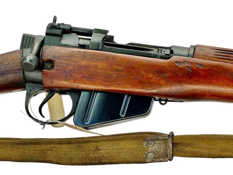 Navy Arms Enfield #4 Mk 1* .303 World War II French Resistance 1944 Dated "BS" marked matching serial number bolt PP 1036 - Image 12