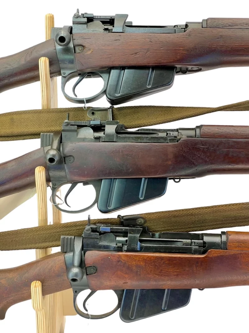 Navy Arms Enfield #4 Mk 1 .303 World War II French Resistance with matching bolt, zinc buttplate 1944 date M47/C "PP" marked - Image 9