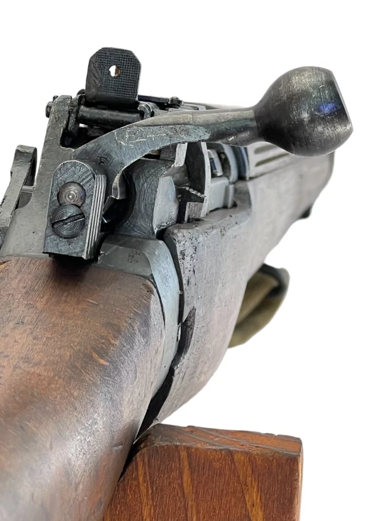 Navy Arms Enfield #4 Mk 1 .303 World War II French Resistance,1944 date "PP" marked, ROF(F) with matching bolt Zinc buttplate SN PP 1393 - Image 16