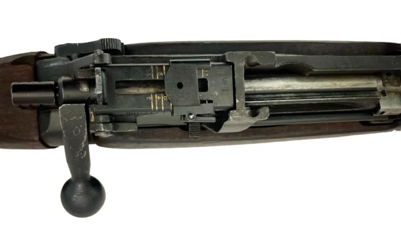 Navy Arms Enfield #4 Mk 1* .303 World War II French Resistance1944 Dated "BS" and "PP" marked non-matching serial number bolt PP 1127 - Image 22