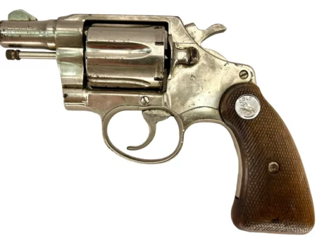 Colt Cobra revolver 2" factory nickel .38spl, Gen 1 1970 manufacture SN A96338