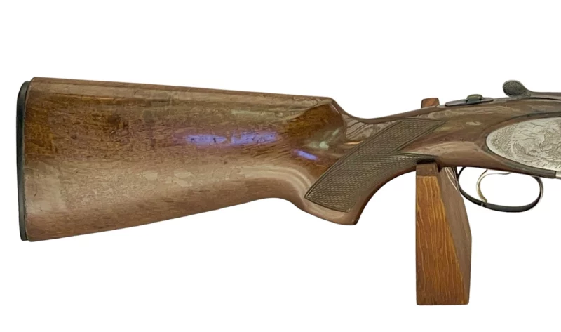 12ga O/U full side lock shotgun Emilio Rizzini Italian made single trigger fixed chokes good condition - Image 3