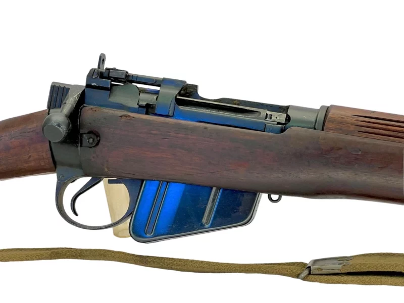 Navy Arms Enfield #4 Mk 1* .303 World War II French Resistance 1944 Dated "BS" and "PP" marked matching serial number bolt PP 1217 - Image 9