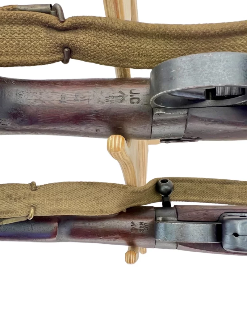 Navy Arms Enfield #4 Mk 1 .303 World War II French Resistance 1944 Dated consecutive serial numbered pair matching serial number bolt - Image 19