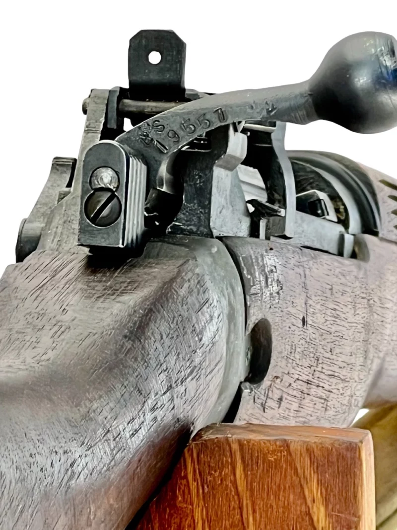 Navy Arms Enfield #4 Mk 1* .303 World War II French Resistance 1944 Dated "BS" and "PP" marked matching serial number bolt PP 0105 - Image 17