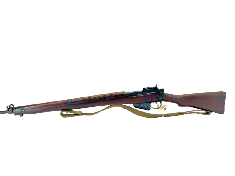 Navy Arms Enfield #4 Mk 1* .303 World War II French Resistance1944 Dated "BS" and "PP" marked non-matching serial number bolt PP 0128 - Image 20