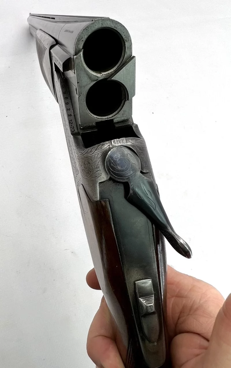 Over under 12ga shotgun Spanish Lanber SN 96922 - Image 9