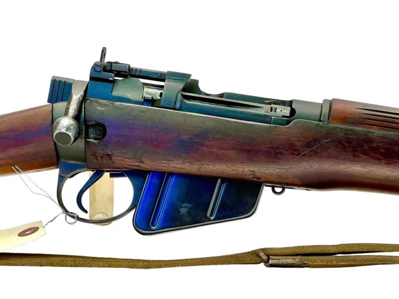 Navy Arms Enfield #4 Mk 1* .303 World War II French Resistance 1944 Dated "BS" marked matching serial number bolt PP 1925 - Image 13