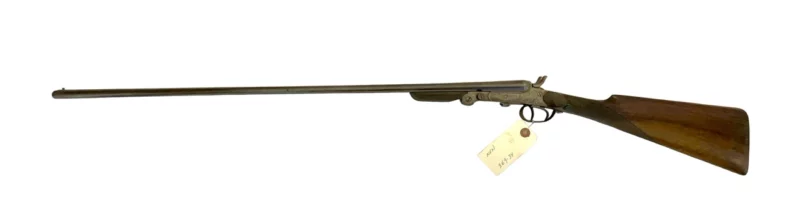 Belgium 410 side by side shotgun external hammer, fold-over “poacher’s gun” 36934 - Image 4