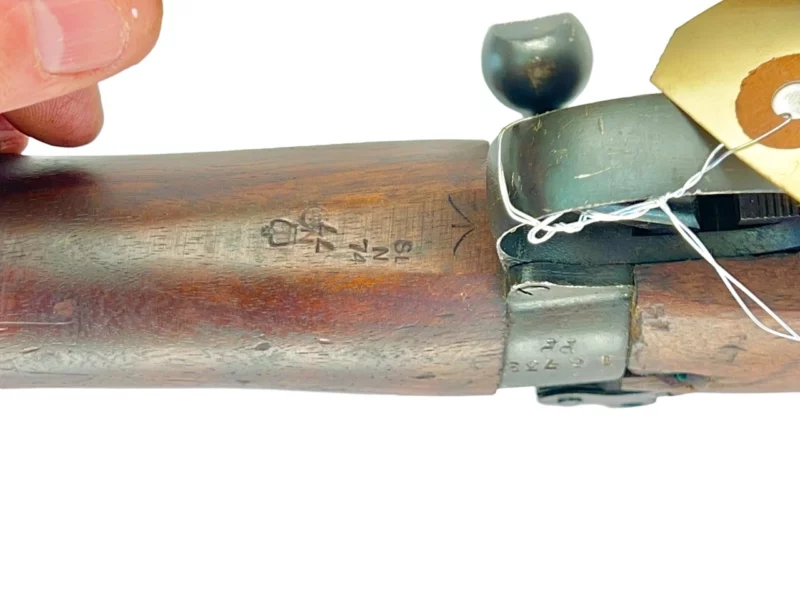 Navy Arms Enfield #4 Mk 1* .303 World War II French Resistance 1944 Dated "BS" and "PP" marked matching serial number bolt PP 1756 - Image 19