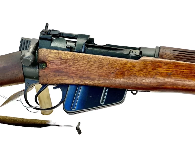 Navy Arms Enfield #4 Mk 1* .303 World War II French Resistance 1944 Dated "BS" and "PP" marked matching serial number bolt PP 1723 - Image 11