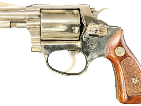 Smith & Wesson Model 36 Revolver Nickel 38 Special 2 inch Round Butt J638992