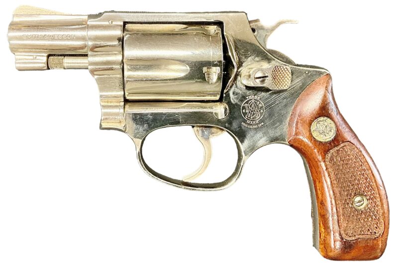Smith & Wesson Model 36 Revolver Nickel 38 Special 2 inch Round Butt J638992
