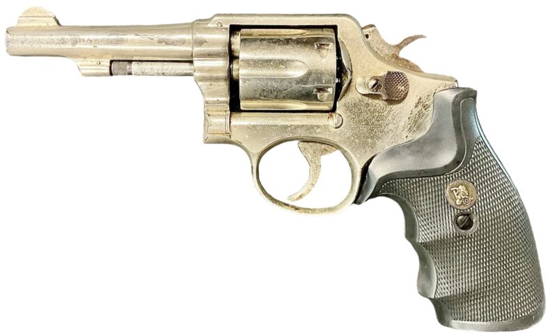 Smith & Wesson Model 10-5 Revolver 38 Special 4 inch Trooper Barrel Nickel D716698