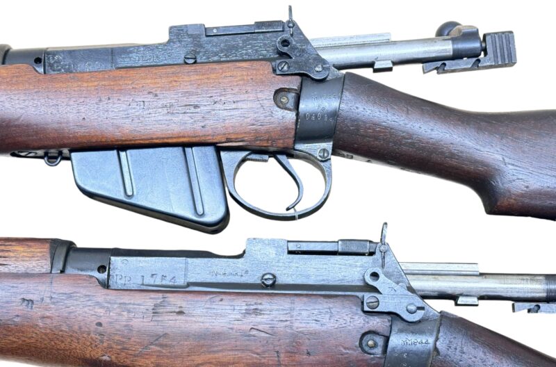 Navy Arms #4 Mk I* .303 WWII 1944 Dated rifle "BS" marked non matching serial number bolt VG cond. - Image 13