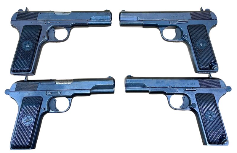 Zastava M57 Tokarev pistol blue, VG condition, 7.62x25 with crest