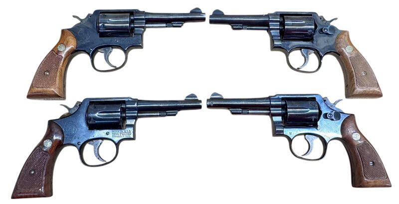 Smith & Wesson Model 10-7 Wood grips, blued, 4" barrel .38Spl VG condition