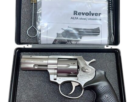 Alfa Proj Model 3830 Stainless Steel revolver .38Spl. 3" barrel EX+ Cond.