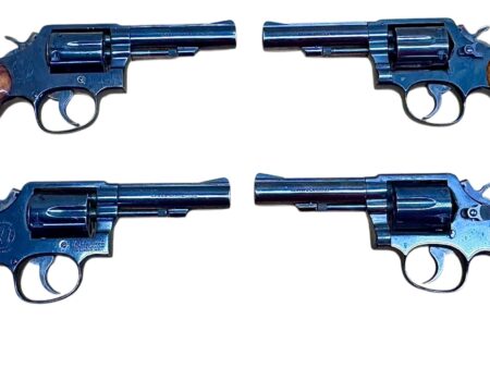 Smith & Wesson Model 10-8 Wood grips, blued, 4" heavy barrel .38Spl Excellent condition