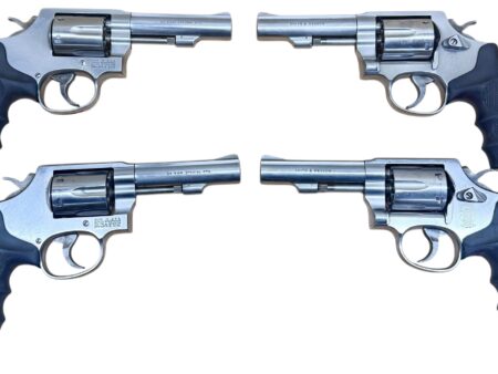 Smith & Wesson Model 64-6 Polymer grips, stainless steel, heavy target 4" barrel .38Spl VG-EX Condition