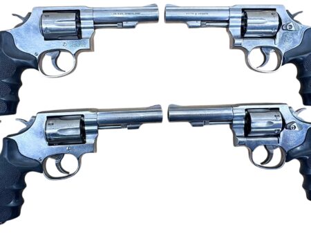 Smith & Wesson Model 64-6 Polymer grips, stainless steel, heavy target 4" barrel .38Spl Excellent condition
