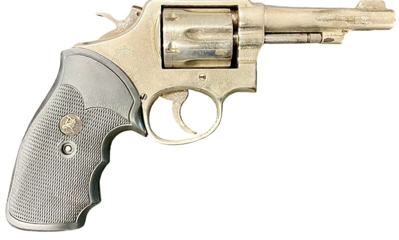 Smith & Wesson Model 10-5 Revolver 38 Special 4 inch Trooper Barrel Nickel D716698 - Image 2