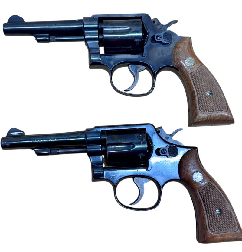 Smith & Wesson Model 10-7 Wood grips, blued, 4" barrel .38Spl VG condition - Image 2