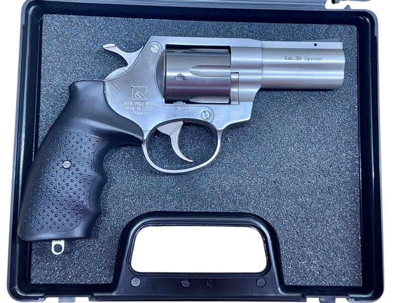Alfa Proj Model 3830 Stainless Steel revolver .38Spl. 3" barrel EX+ Cond. - Image 2