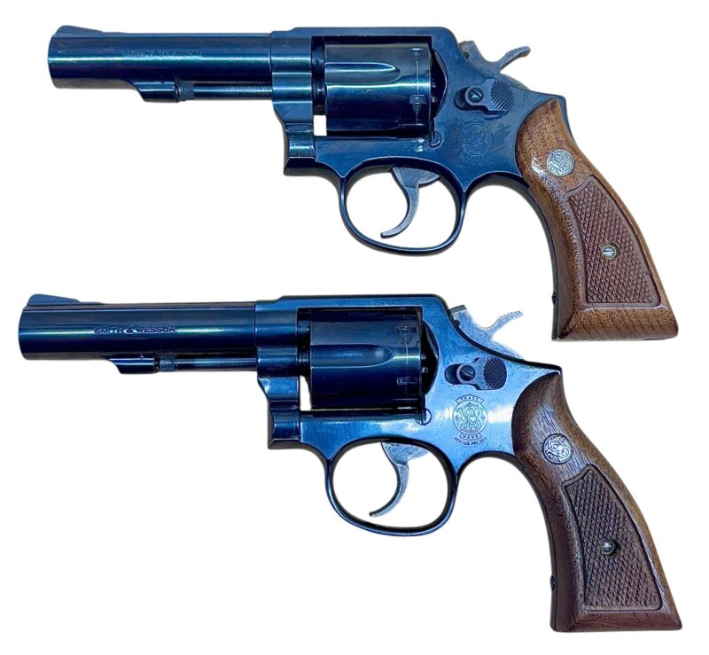Smith & Wesson Model 10-10 Wood grips, blued, 4" heavy barrel .38Spl Excellent condition - Image 2