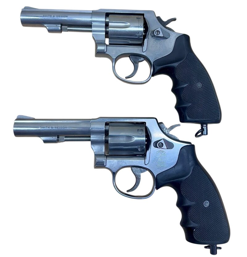 Smith & Wesson Model 64-6 Polymer grips, stainless steel, heavy target 4" barrel .38Spl Excellent condition - Image 3
