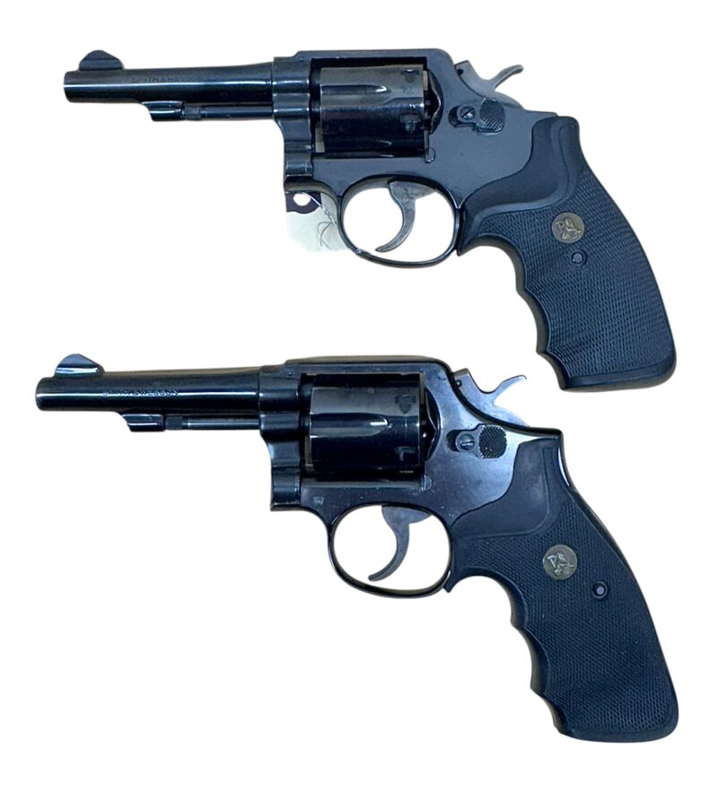 Smith & Wesson Model 10-7 Polymer grips, blued, 4" barrel .38Spl EX condition - Image 2