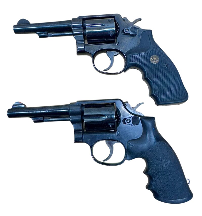 Smith & Wesson Model 10-7 Polymer grips, blued, 4" barrel .38Spl VG-EX condition - Image 2