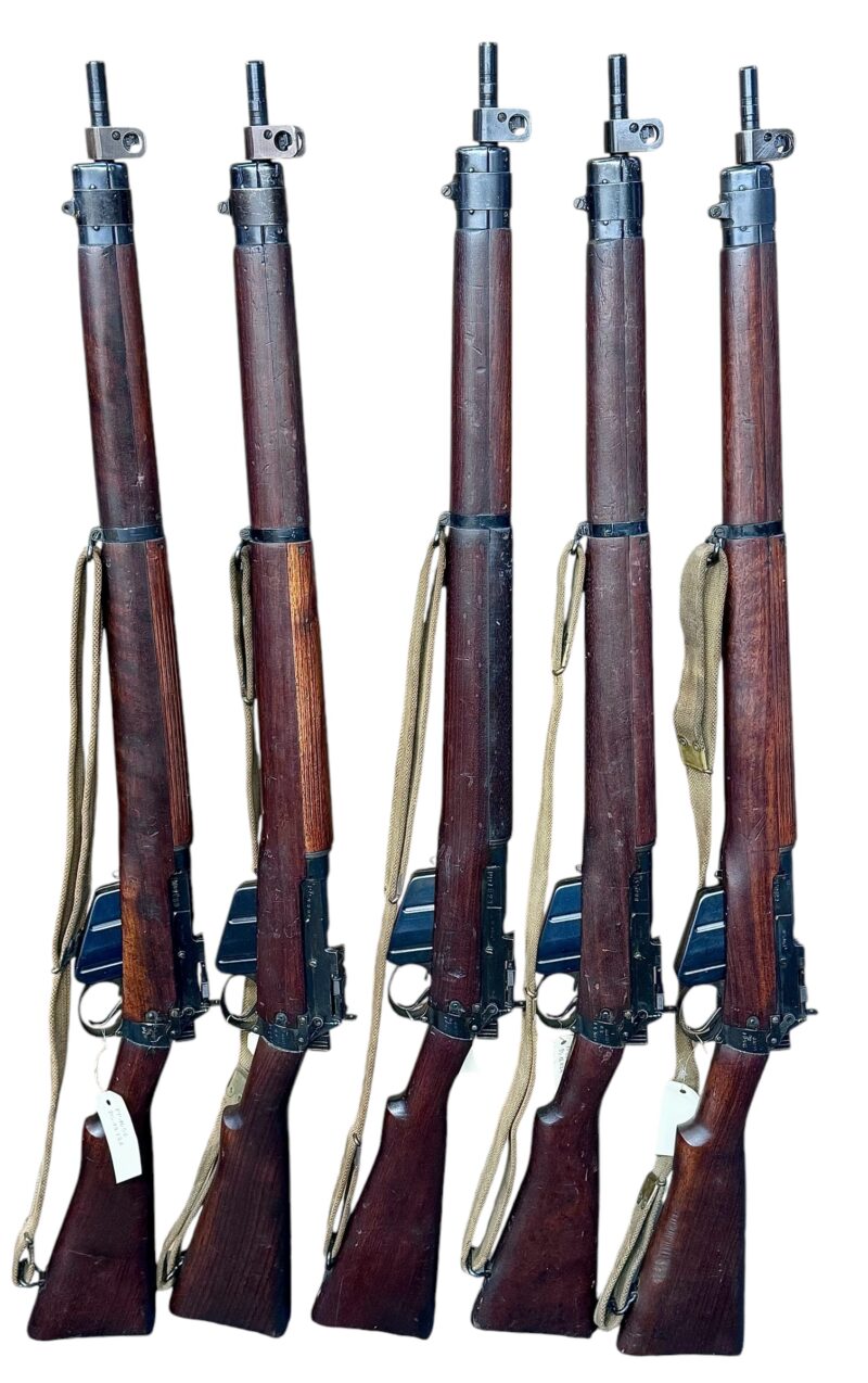 Navy Arms #4 Mk I* .303 WWII 1944 Dated rifle "BS" marked matching serial number bolt VG cond. - Image 12
