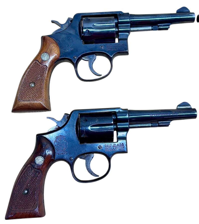 Smith & Wesson Model 10-7 Wood grips, blued, 4" barrel .38Spl VG condition - Image 3