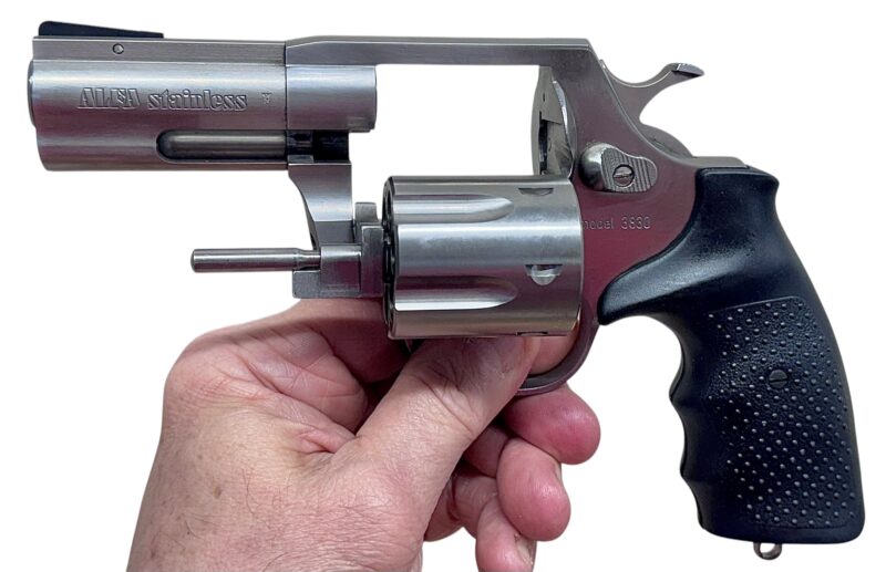 Alfa Proj Model 3830 Stainless Steel revolver .38Spl. 3" barrel EX+ Cond. - Image 3