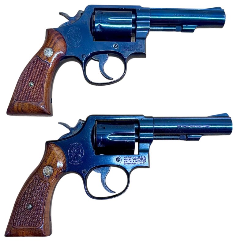 Smith & Wesson Model 10-8 Wood grips, blued, 4" heavy barrel .38Spl Excellent condition - Image 3