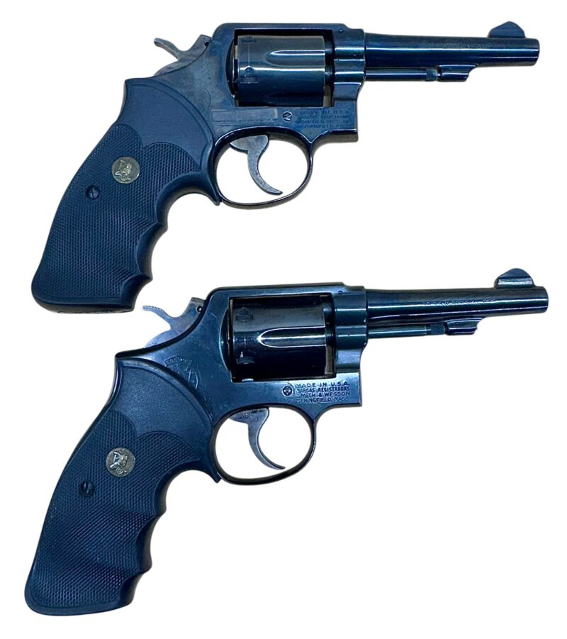 Smith & Wesson Model 10-7 Polymer grips, blued, 4" barrel .38Spl VG-EX condition - Image 3