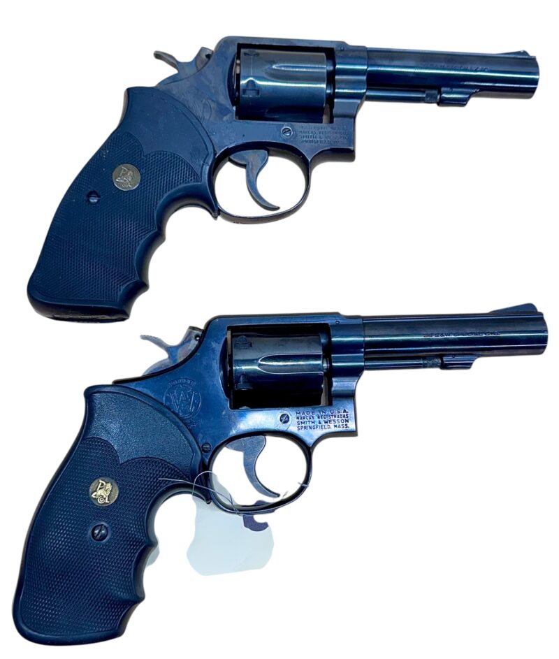 Smith & Wesson Model 10-8 Polymer grips, blued, 4" heavy barrel .38Spl VG-EX Condition - Image 2