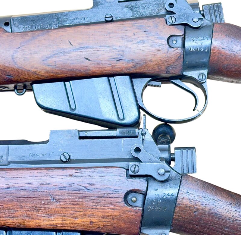Navy Arms #4 Mk I* .303 WWII 1944 Dated rifle "BT" marked non matching serial number bolt VG cond. - Image 12
