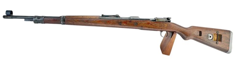 Mauser K98 K Original German WWII DOU 42 Matching TG, floor plate, bands, rear sight - Image 5