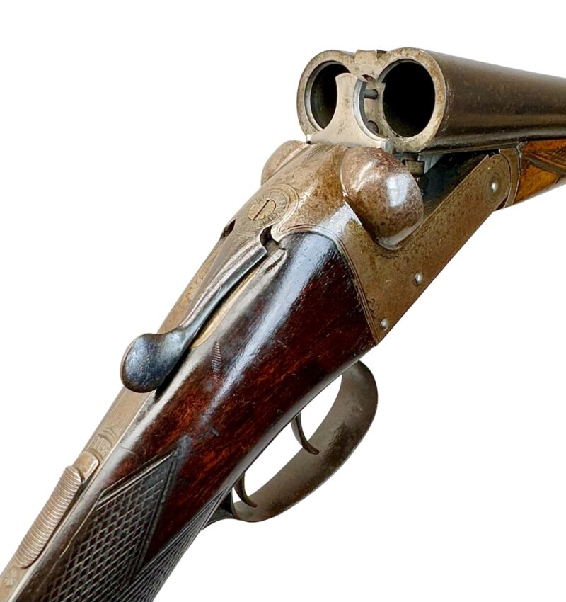 British 12 Gauge Side by Side Shotgun S. Entwistle