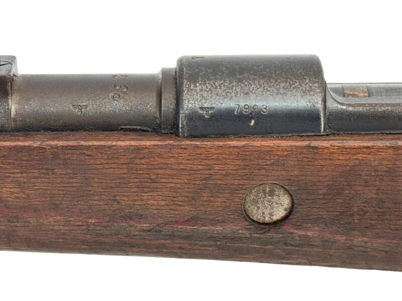 Mauser K98 K Original German WWII CE 43 Matching Bolt handle, TG, Bands - Image 6